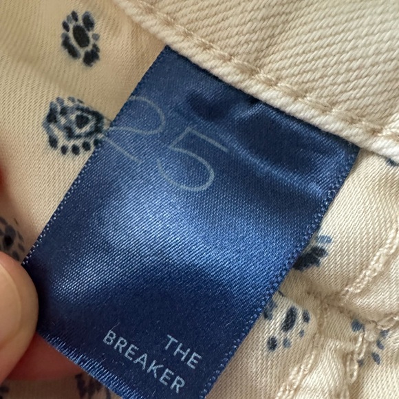 Anthropologie Pilcro The Breaker Barrel Cream Jeans 25 - Picture 11 of 11